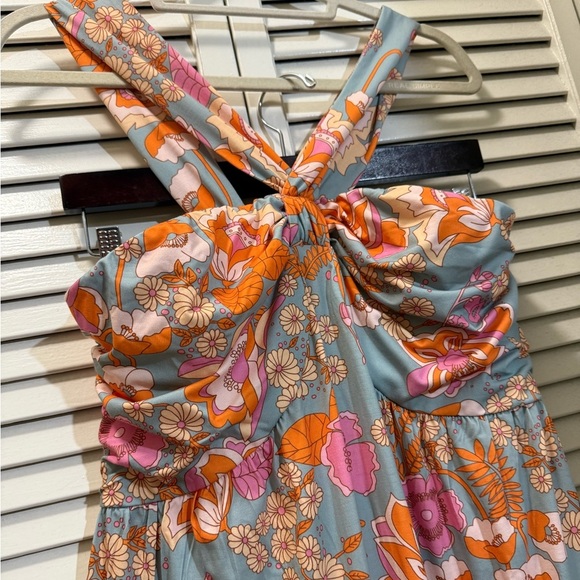 GRACE KARIN Halterneck Ruched Bodice Tiered A-Line Dress - Picture 5 of 8